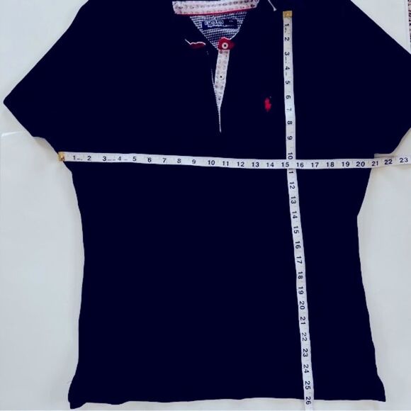 Vintage Polo By Ralph Lauren 90’s Navy Long Sleeve Preppy Polo Shirt XXL (Boys) - Picture 12 of 12